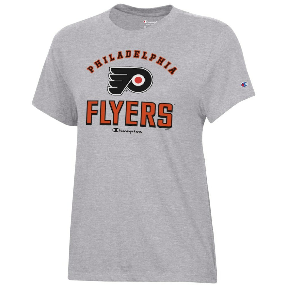 NHL Philadelphia Flyers Champion Women's Core T-Shirt - Heather Gray
