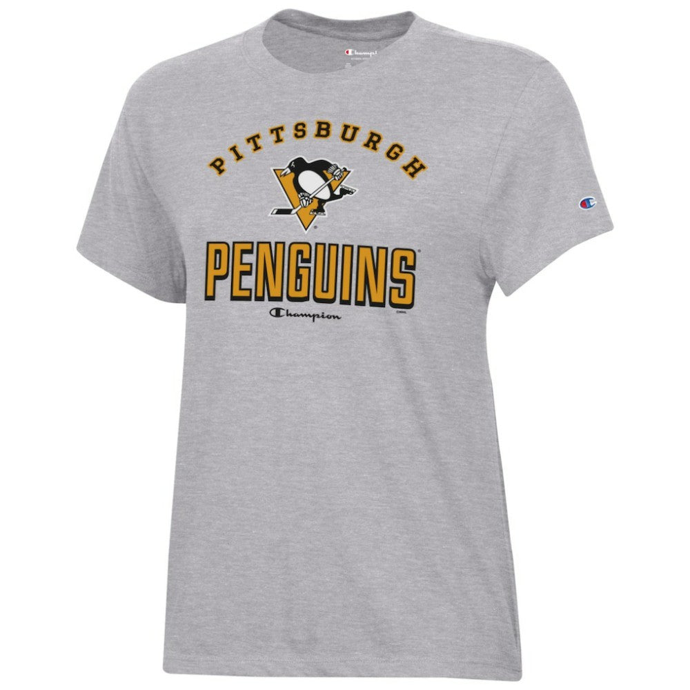 NHL Pittsburgh Penguins Champion Women's Core T-Shirt - Heather Gray
