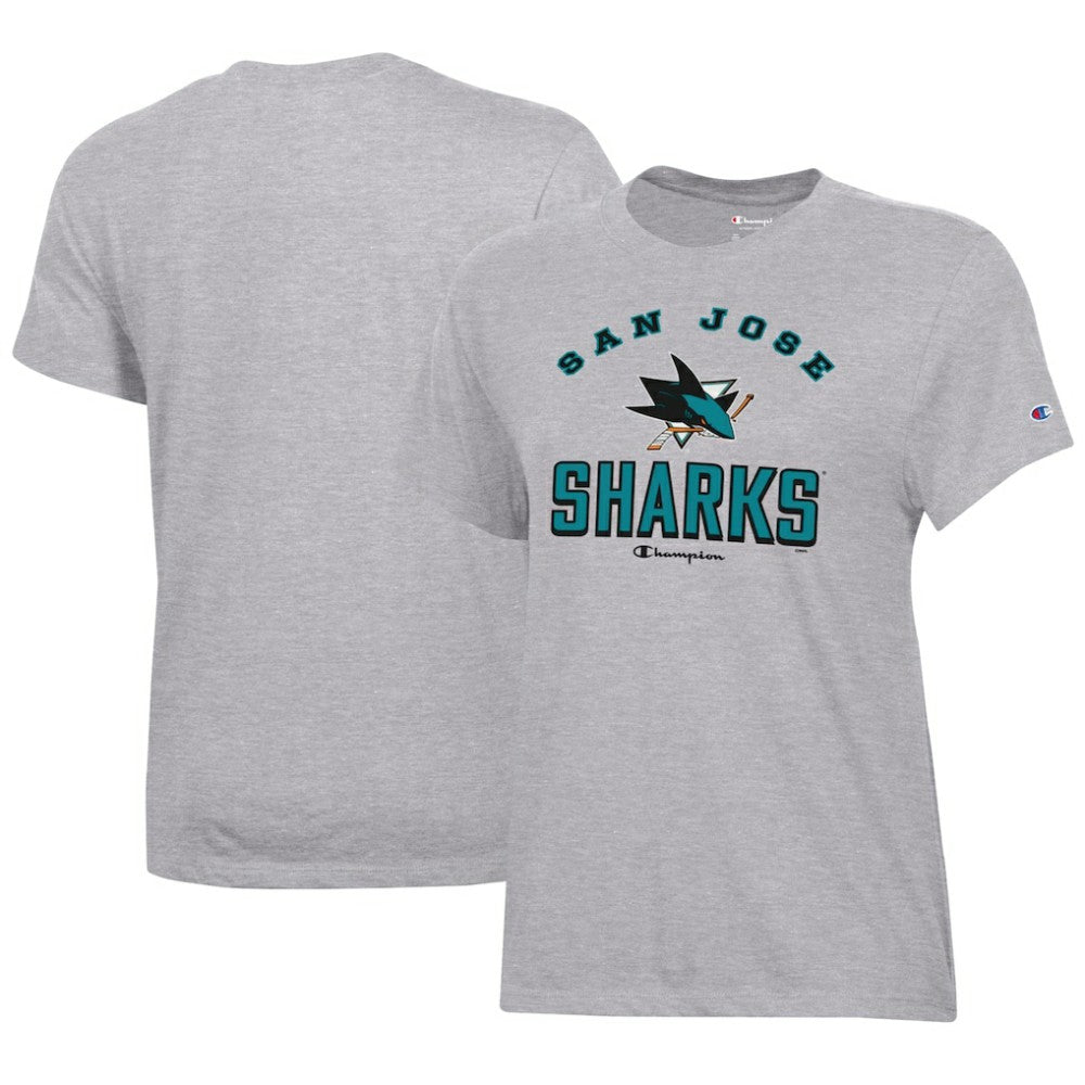 NHL San Jose Sharks Champion Women's Core T-Shirt - Heather Gray