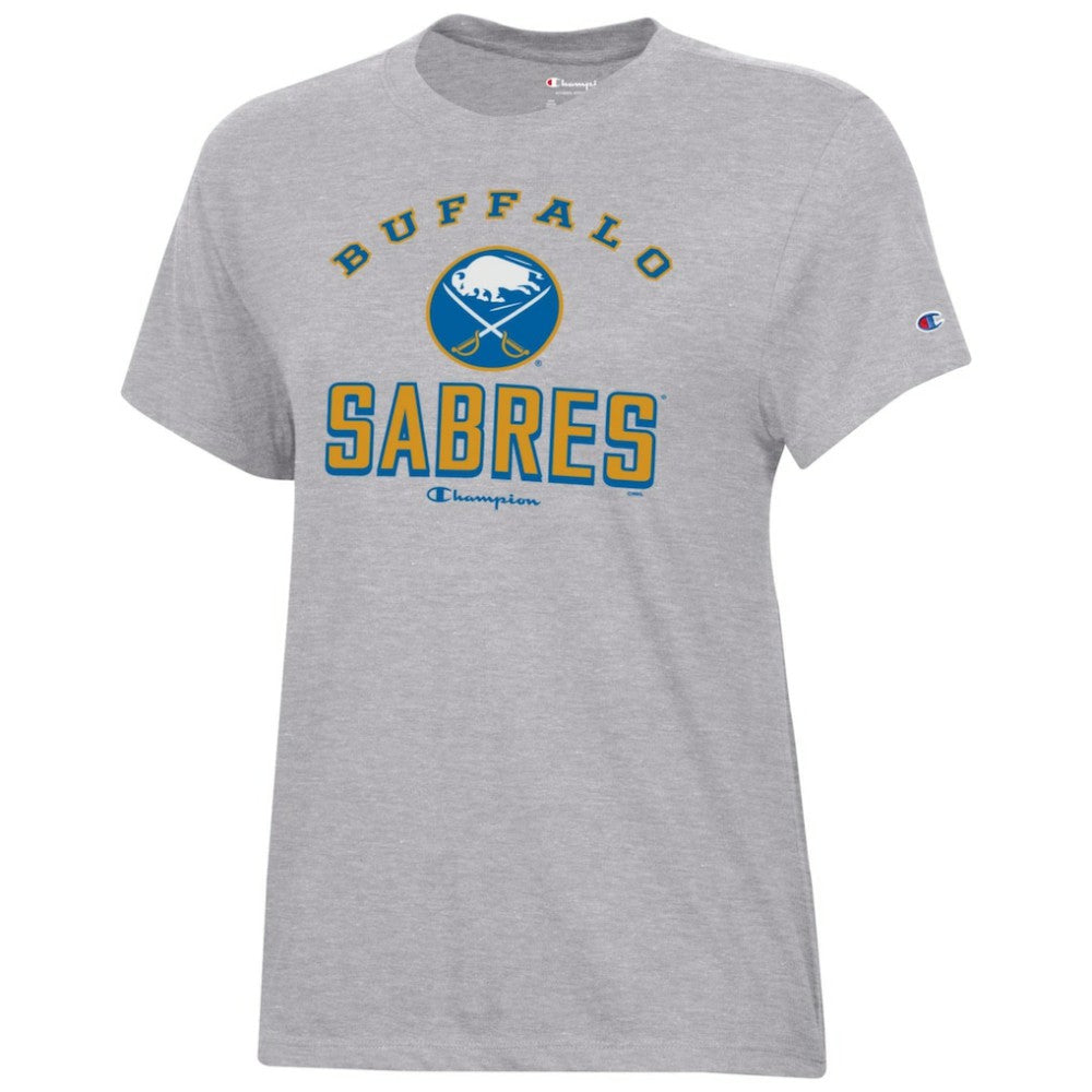 NHL Buffalo Sabres Champion Women's Core T-Shirt - Heather Gray