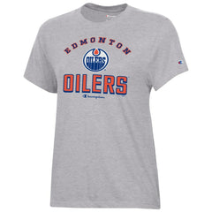 NHL Edmonton Oilers Champion Women's Core T-Shirt - Heather Gray