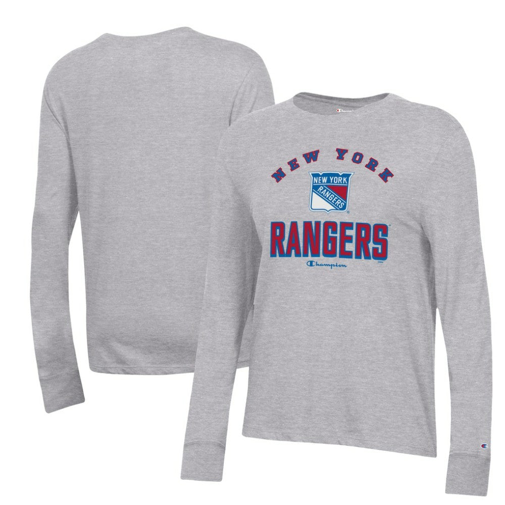 NHL New York Rangers Champion Women's Core Long Sleeve T-Shirt - Heather Gray