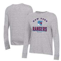 NHL New York Rangers Champion Women's Core Long Sleeve T-Shirt - Heather Gray