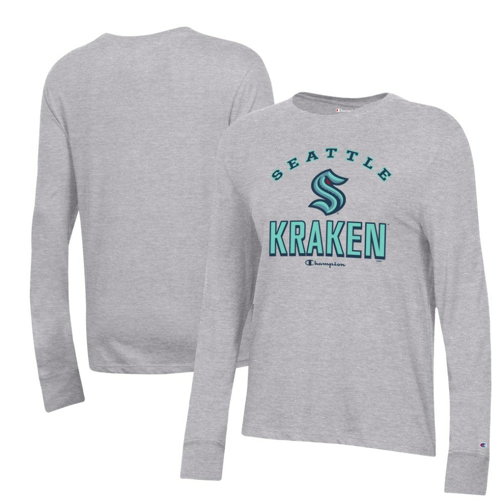 NHL Seattle Kraken Champion Women's Core Long Sleeve T-Shirt - Heather Gray