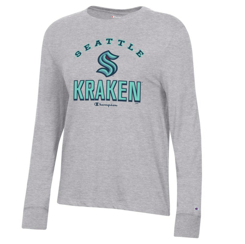 NHL Seattle Kraken Champion Women's Core Long Sleeve T-Shirt - Heather Gray