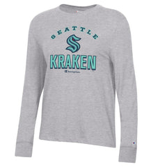 NHL Seattle Kraken Champion Women's Core Long Sleeve T-Shirt - Heather Gray