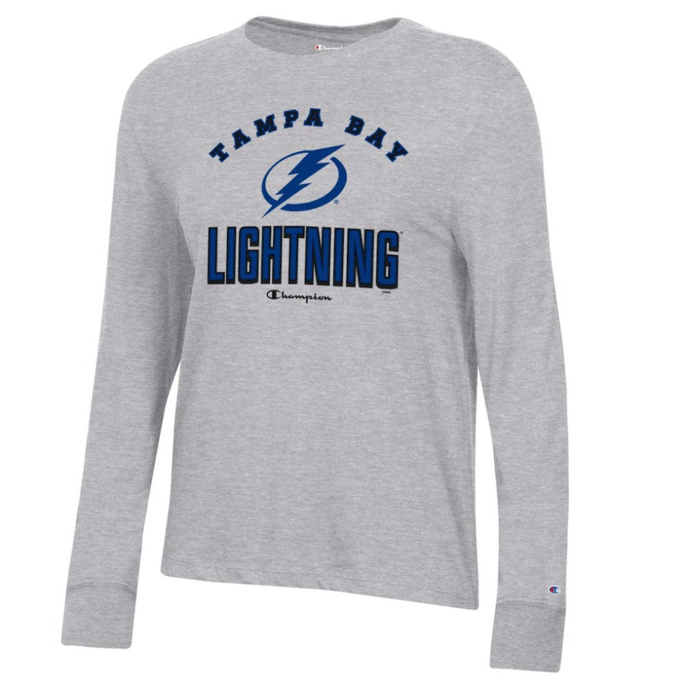 NHL Tampa Bay Lightning Champion Women's Core Long Sleeve T-Shirt - Heather Gray