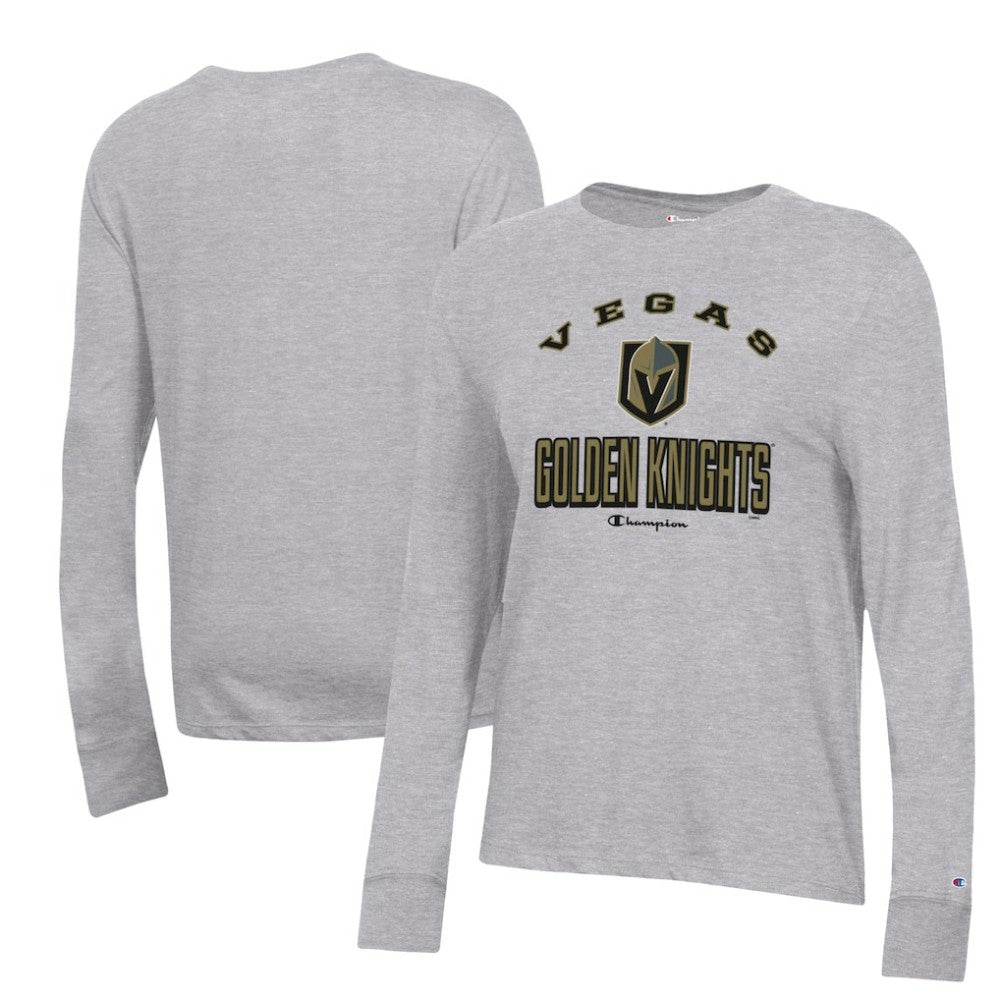 NHL Vegas Golden Knights Champion Women's Core Long Sleeve T-Shirt - Heather Gray