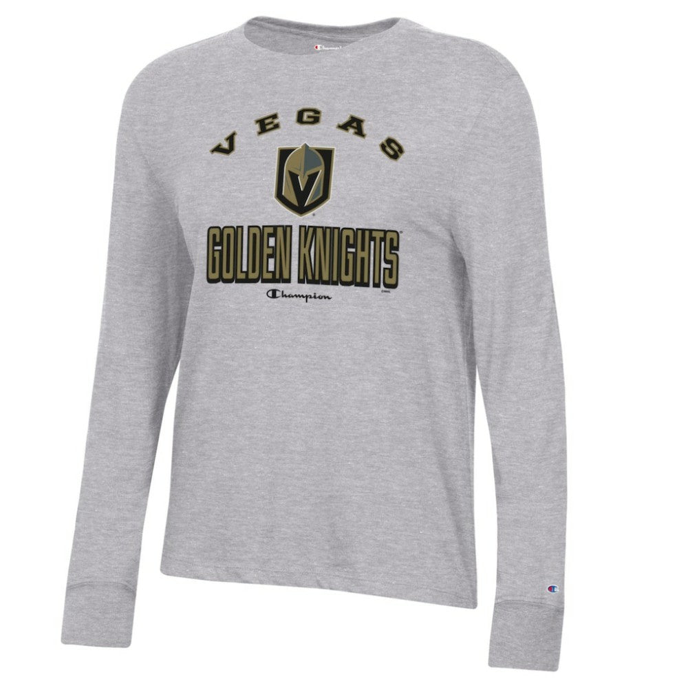NHL Vegas Golden Knights Champion Women's Core Long Sleeve T-Shirt - Heather Gray