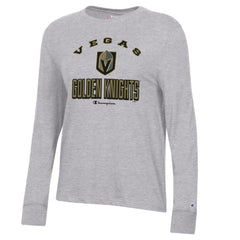 NHL Vegas Golden Knights Champion Women's Core Long Sleeve T-Shirt - Heather Gray