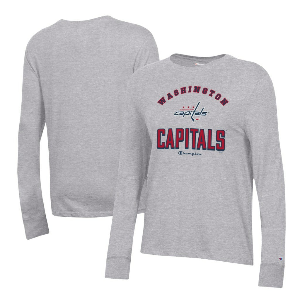 NHL Washington Capitals Champion Women's Core Long Sleeve T-Shirt - Heather Gray