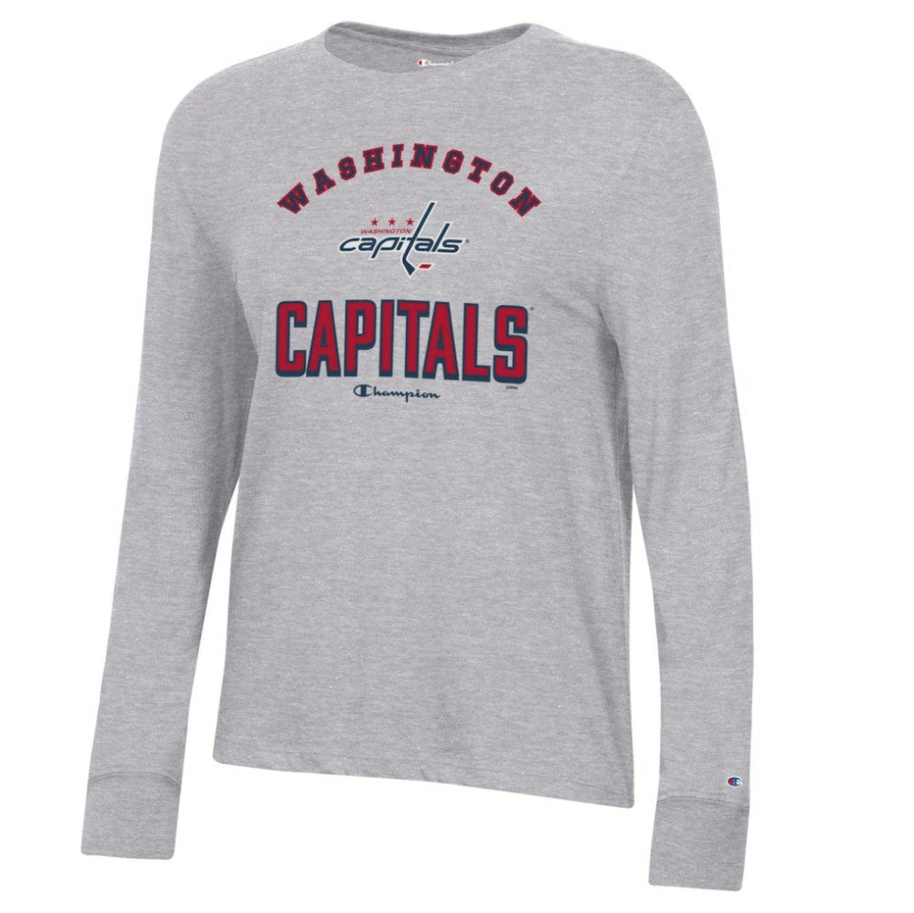 NHL Washington Capitals Champion Women's Core Long Sleeve T-Shirt - Heather Gray