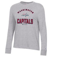 NHL Washington Capitals Champion Women's Core Long Sleeve T-Shirt - Heather Gray