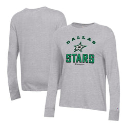 NHL Dallas Stars Champion Women's Core Long Sleeve T-Shirt - Heather Gray