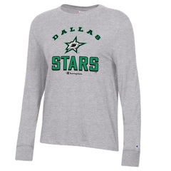 NHL Dallas Stars Champion Women's Core Long Sleeve T-Shirt - Heather Gray