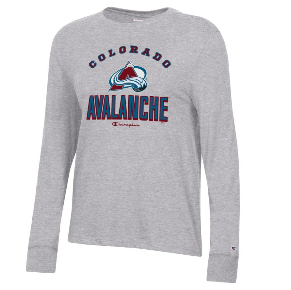 NHL Colorado Avalanche Champion Women's Core Long Sleeve T-Shirt - Heather Gray