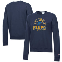 NHL St. Louis Blues Champion Women's Powerblend Pullover Sweatshirt - Navy