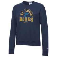 NHL St. Louis Blues Champion Women's Powerblend Pullover Sweatshirt - Navy