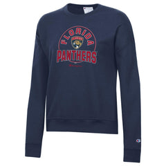 NHL Florida Panthers Champion Women's Powerblend Pullover Sweatshirt - Navy