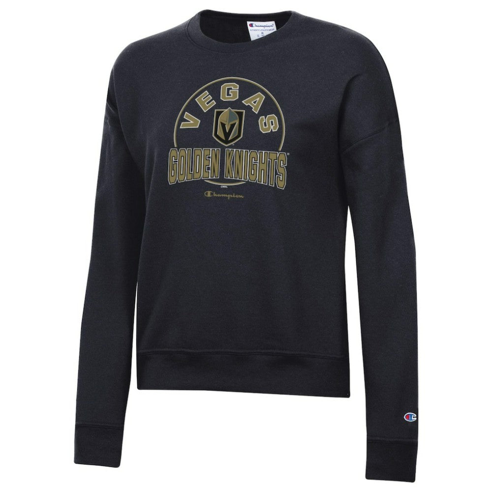 NHL Vegas Golden Knights Champion Women's Powerblend Pullover Sweatshirt - Black