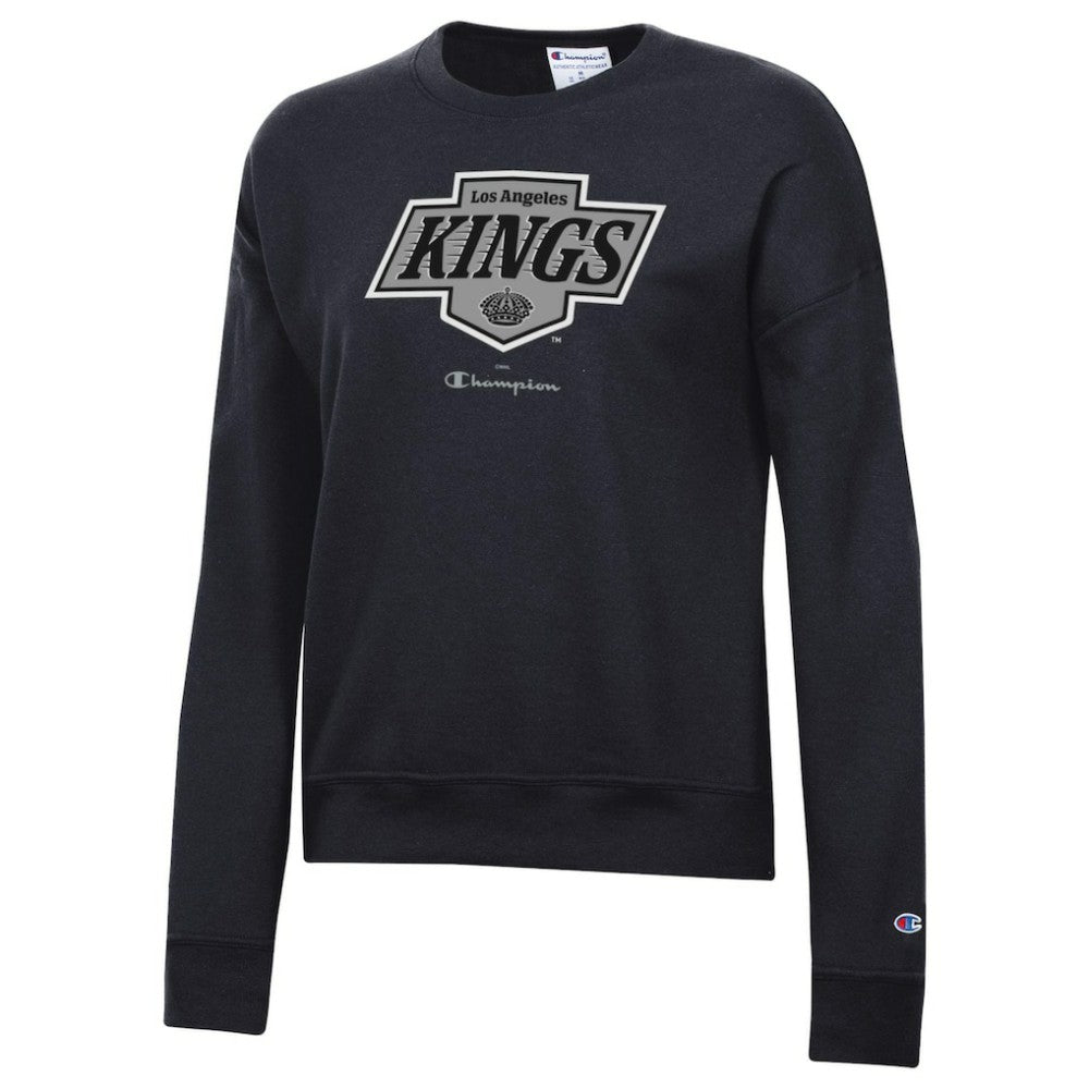 NHL Los Angeles Kings Champion Women's Powerblend Pullover Sweatshirt - Black