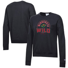 NHL Minnesota Wild Champion Women's Powerblend Pullover Sweatshirt - Black