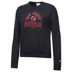 NHL New Jersey Devils Champion Women's Powerblend Pullover Sweatshirt - Black