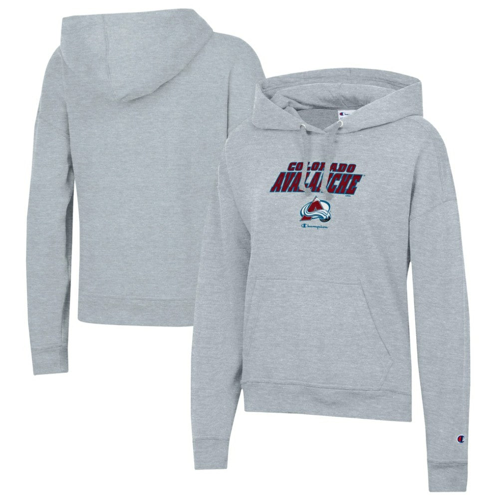 NHL Colorado Avalanche Champion Women's Powerblend Fleece Pullover Hoodie - Gray