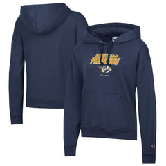 NHL Nashville Predators Champion Women's Powerblend Fleece Pullover Hoodie - Navy