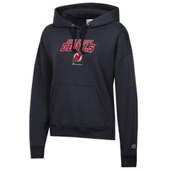 NHL New Jersey Devils Champion Women's Powerblend Fleece Pullover Hoodie - Black