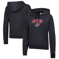 NHL Carolina Hurricanes Champion Women's Powerblend Fleece Pullover Hoodie - Black