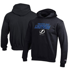 NHL Tampa Bay Lightning Champion Youth Eco Powerblend Pullover Hoodie - Black