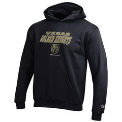 NHL Vegas Golden Knights Champion Youth Eco Powerblend Pullover Hoodie - Black