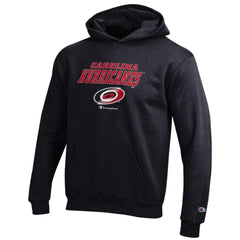 NHL Carolina Hurricanes Champion Youth Eco Powerblend Pullover Hoodie - Black