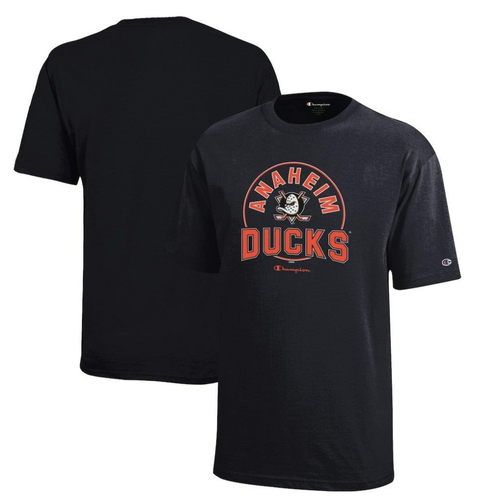 NHL Anaheim Ducks Champion Youth Jersey T-Shirt - Black