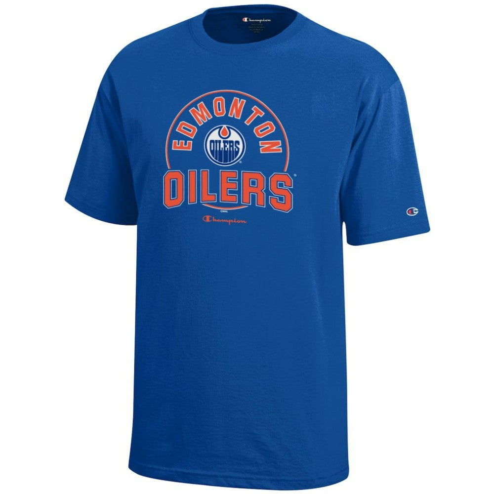 NHL Edmonton Oilers Champion Youth Jersey T-Shirt - Royal