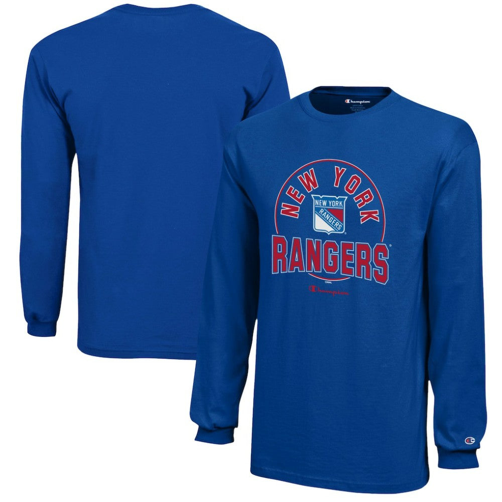 NHL New York Rangers Champion Youth Long-Sleeve Jersey T-Shirt - Royal