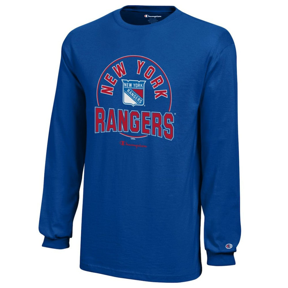 NHL New York Rangers Champion Youth Long-Sleeve Jersey T-Shirt - Royal