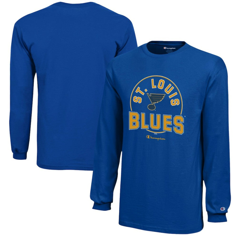 NHL St. Louis Blues Champion Youth Long-Sleeve Jersey T-Shirt - Royal