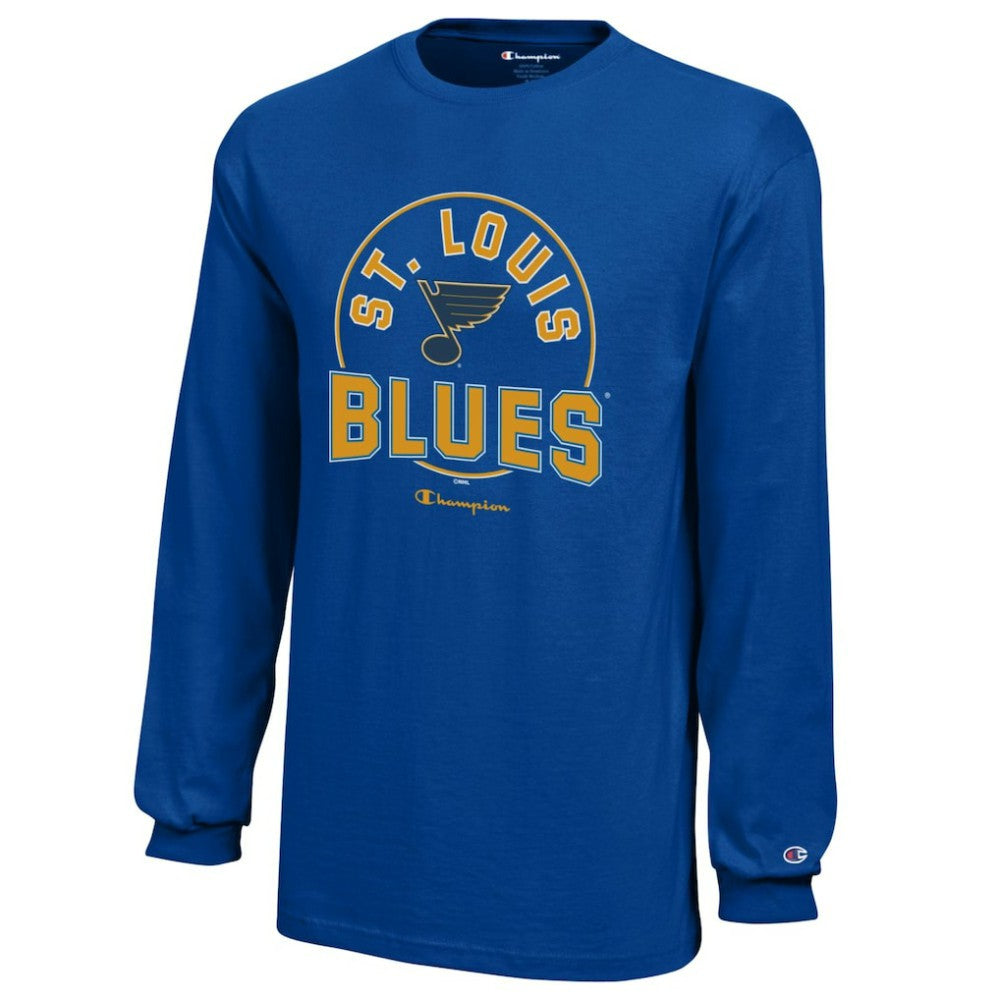 NHL St. Louis Blues Champion Youth Long-Sleeve Jersey T-Shirt - Royal