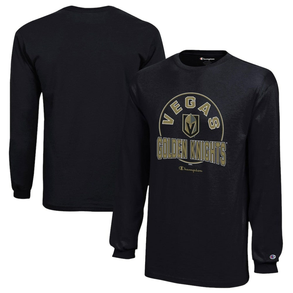 NHL Vegas Golden Knights Champion Youth Long-Sleeve Jersey T-Shirt - Black