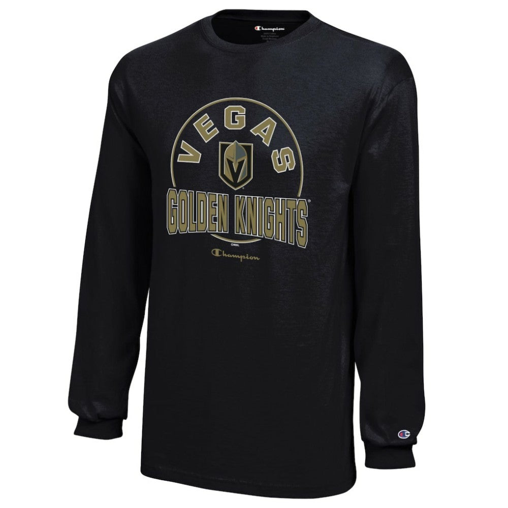NHL Vegas Golden Knights Champion Youth Long-Sleeve Jersey T-Shirt - Black