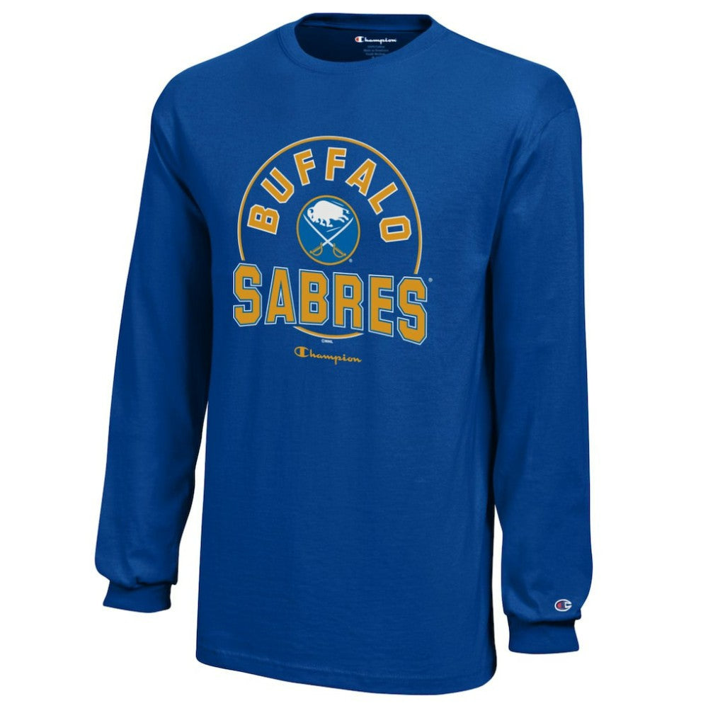 NHL Buffalo Sabres Champion Youth Long-Sleeve Jersey T-Shirt - Royal