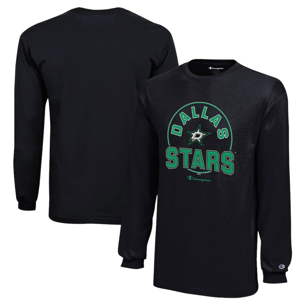 NHL Dallas Stars Champion Youth Long-Sleeve Jersey T-Shirt - Black