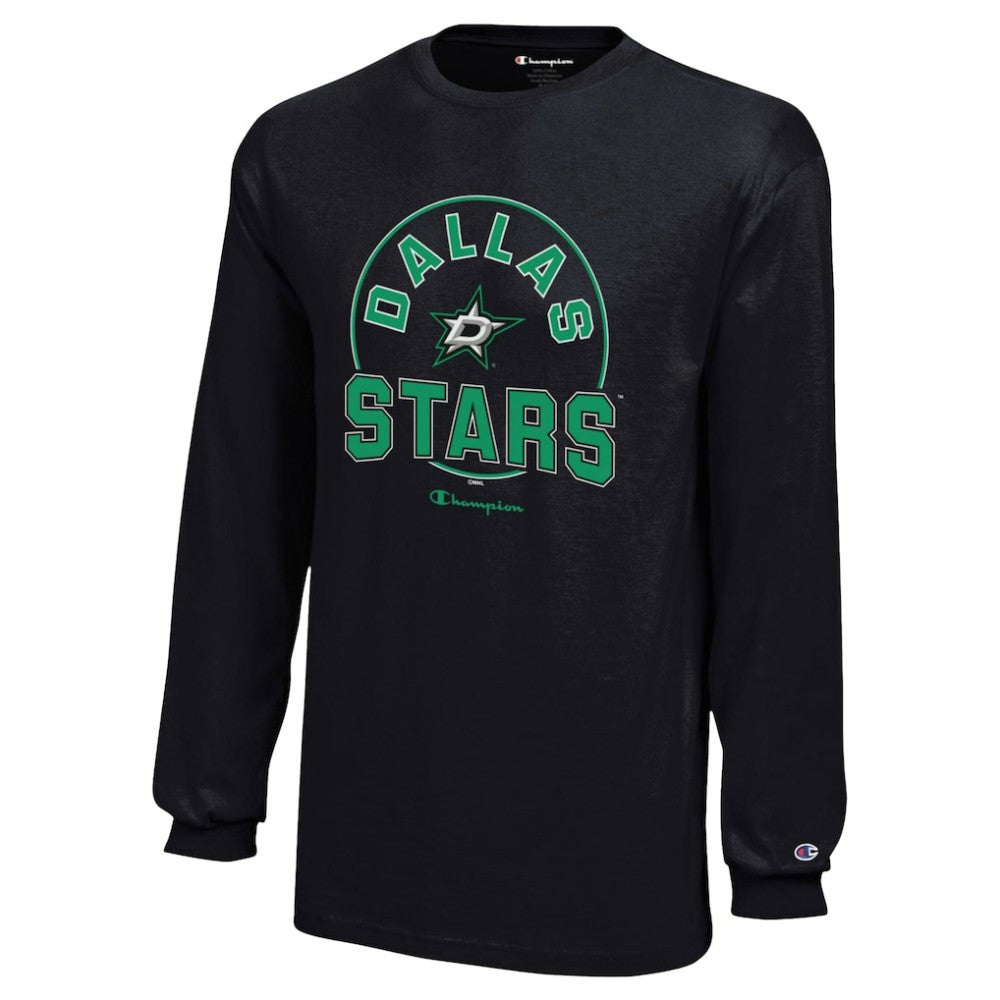 NHL Dallas Stars Champion Youth Long-Sleeve Jersey T-Shirt - Black