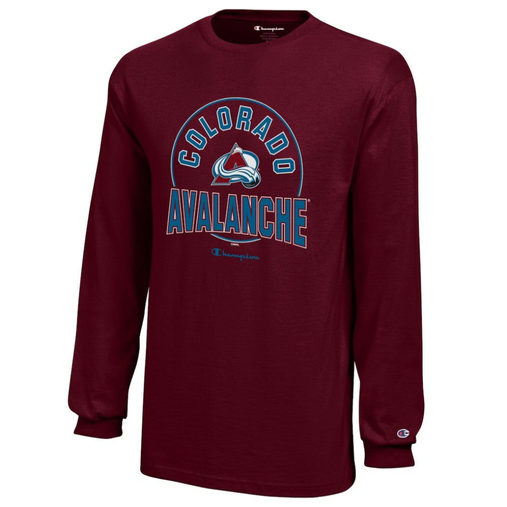 NHL Colorado Avalanche Champion Youth Long-Sleeve Jersey T-Shirt - Burgundy