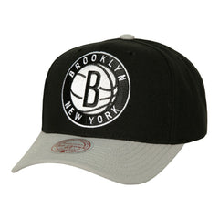 Brooklyn Nets Soul XL Logo Pro Crown Snapback Hat Black/Gray
