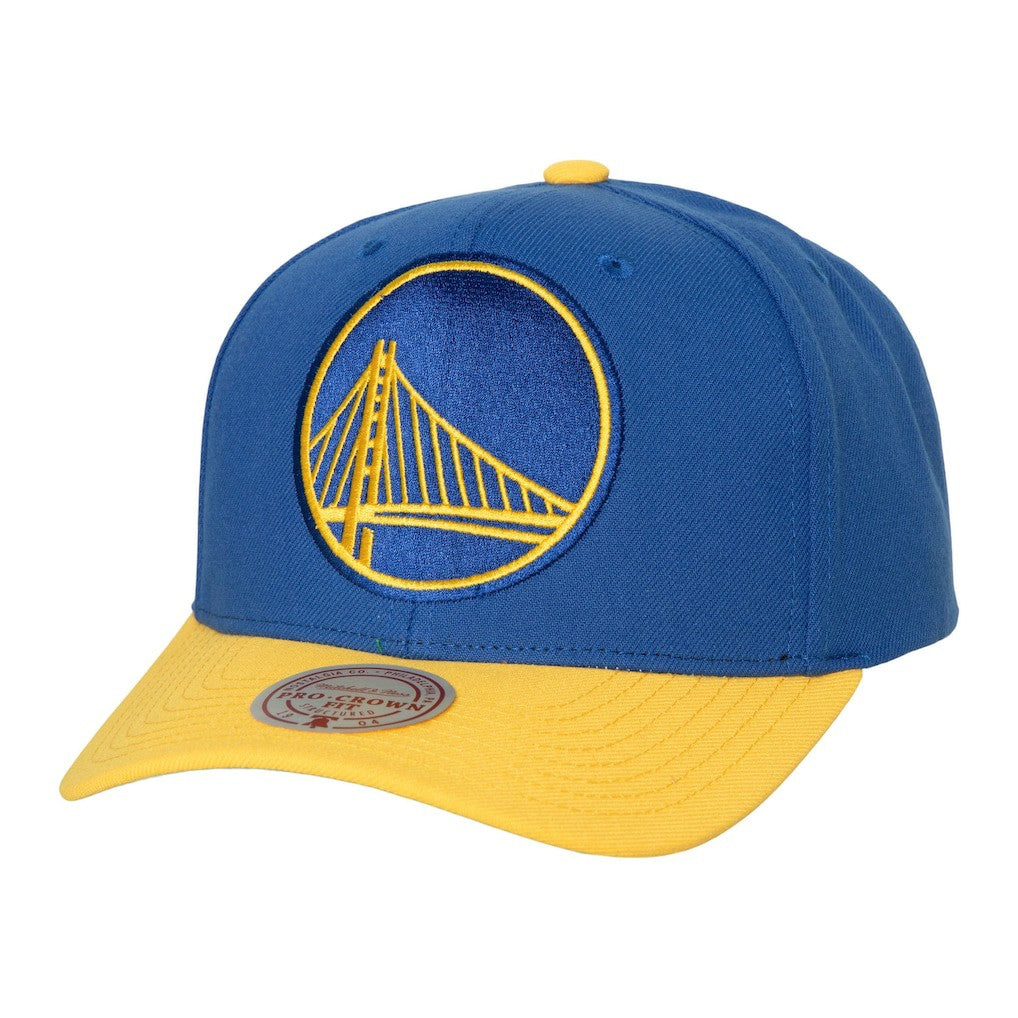 Golden State Warriors Soul XL Logo Pro Crown Snapback Hat Royal/Gold