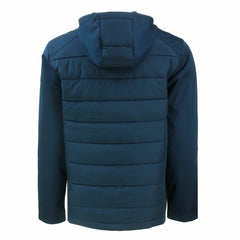Houston Texans Cutter & Buck Americana Evoke Hybrid Eco Softshell Recycled Full-Zip Hooded Jacket Navy