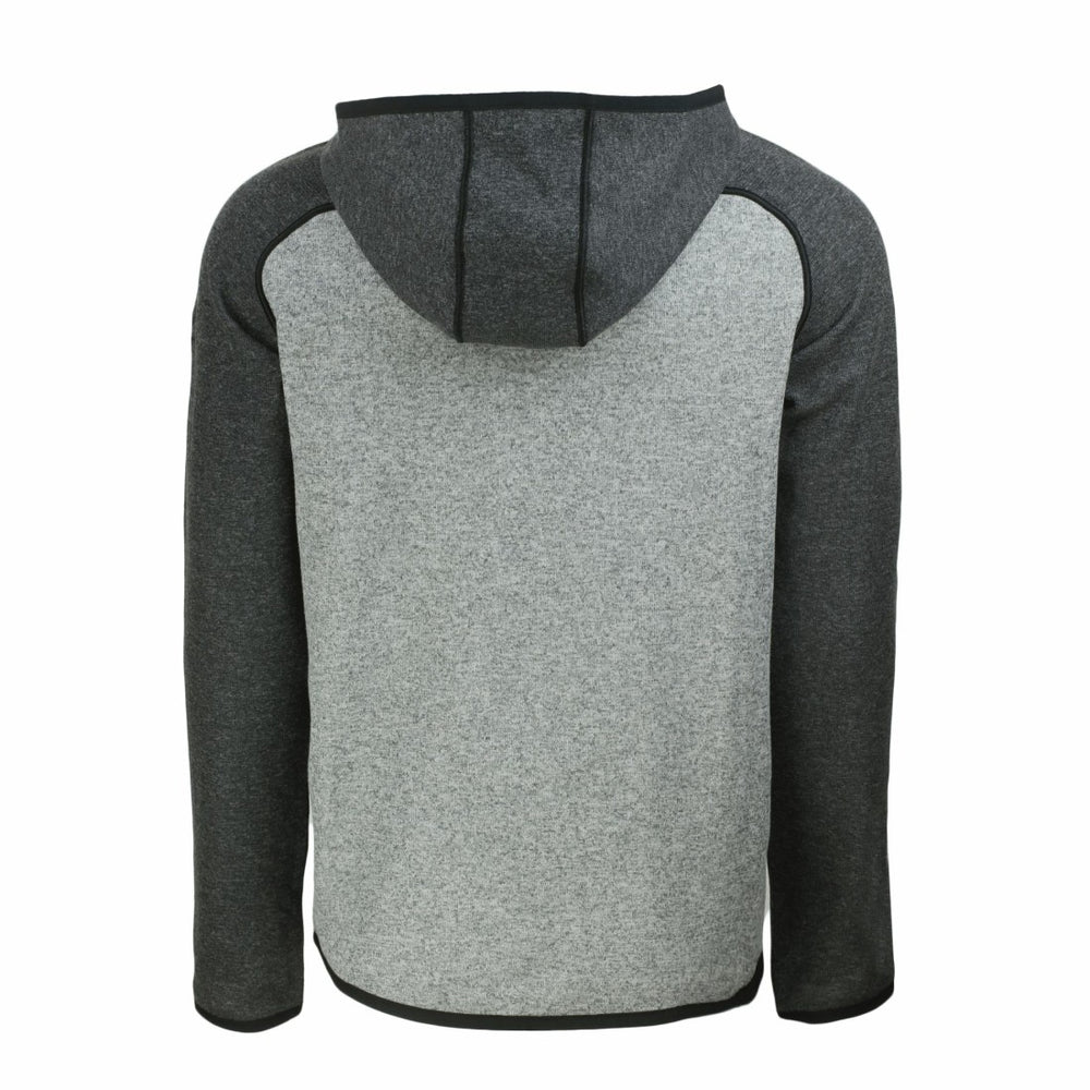 Detroit Lions Cutter & Buck Americana Mainsail Full-Zip Hooded Jacket Heather Gray/Heather Charcoal